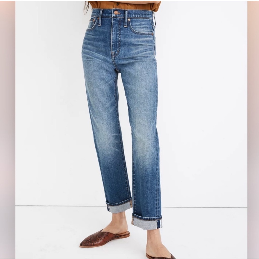 Madewell Classic Straight Jeans in Ives Wash: Selvedge - Picture 1 of 6